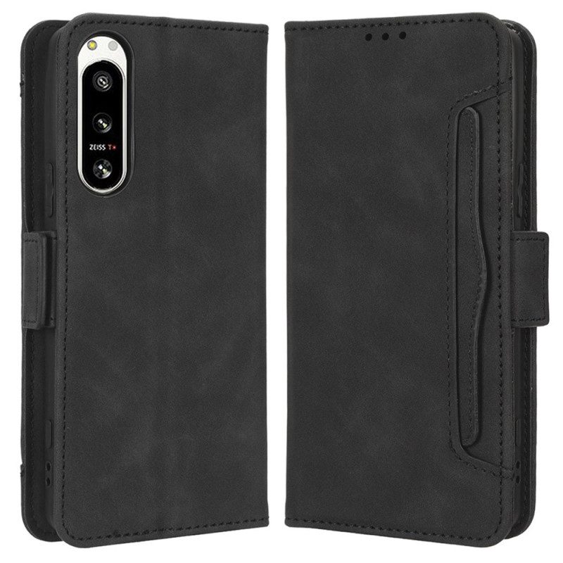 Flip Case Für Sony Xperia 5 IV Multi-card Premier Class