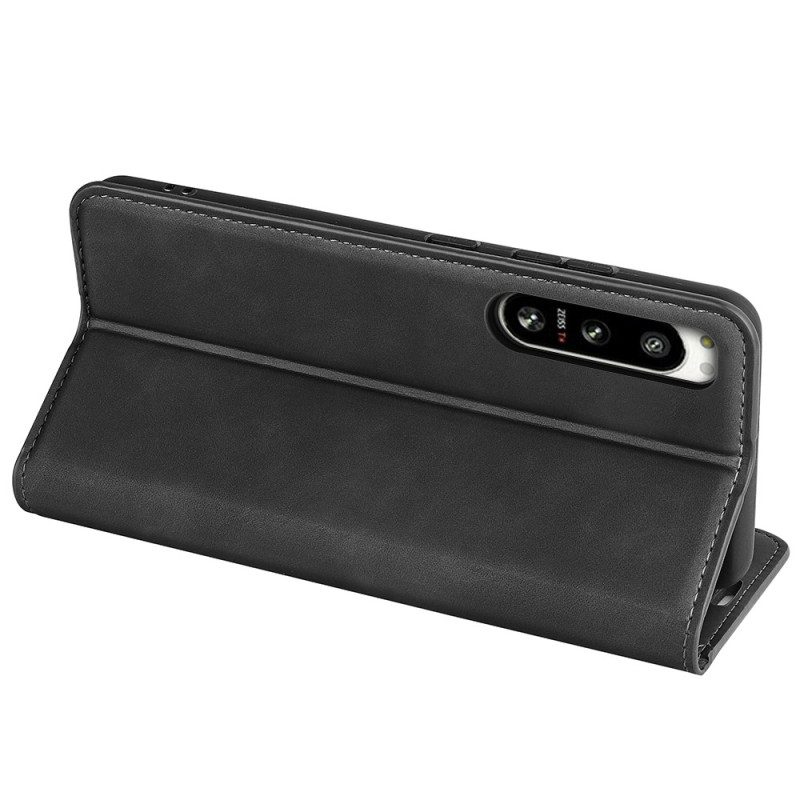 Schutzhülle Für Sony Xperia 5 IV Flip Case Leder-styling