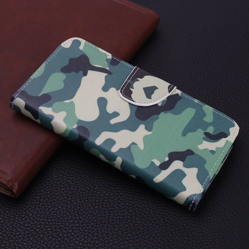 Flip Case Für Huawei P Smart S Militärische Tarnung