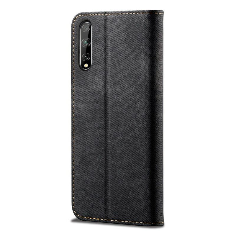 Schutzhülle Für Huawei P Smart S Flip Case Denim-stoff