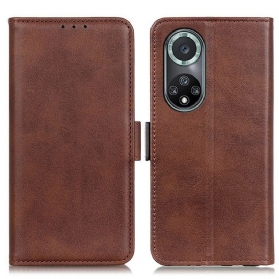 Flip Case Für Honor 50 Pro Flip Case Doppelte Klappe