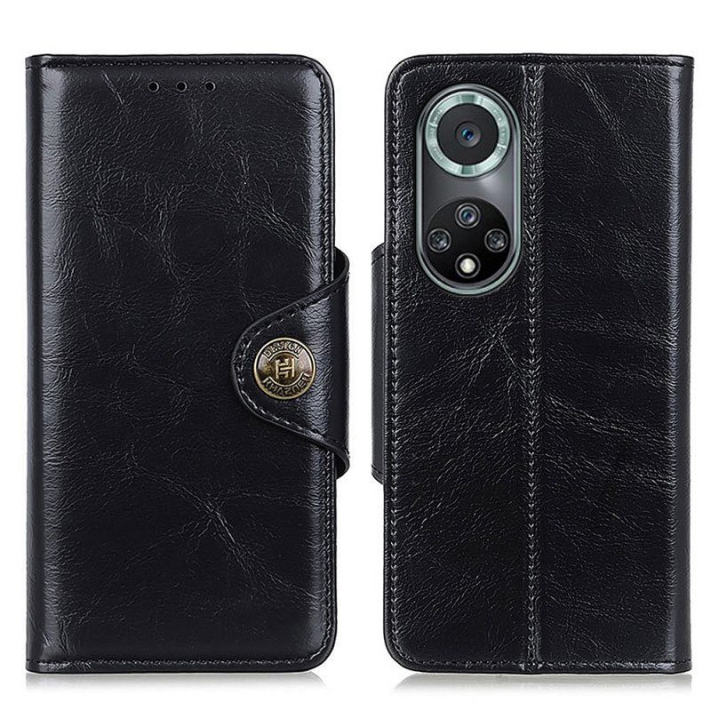 Flip Case Für Honor 50 Pro Pro Kunstleder Shiny Khazneh