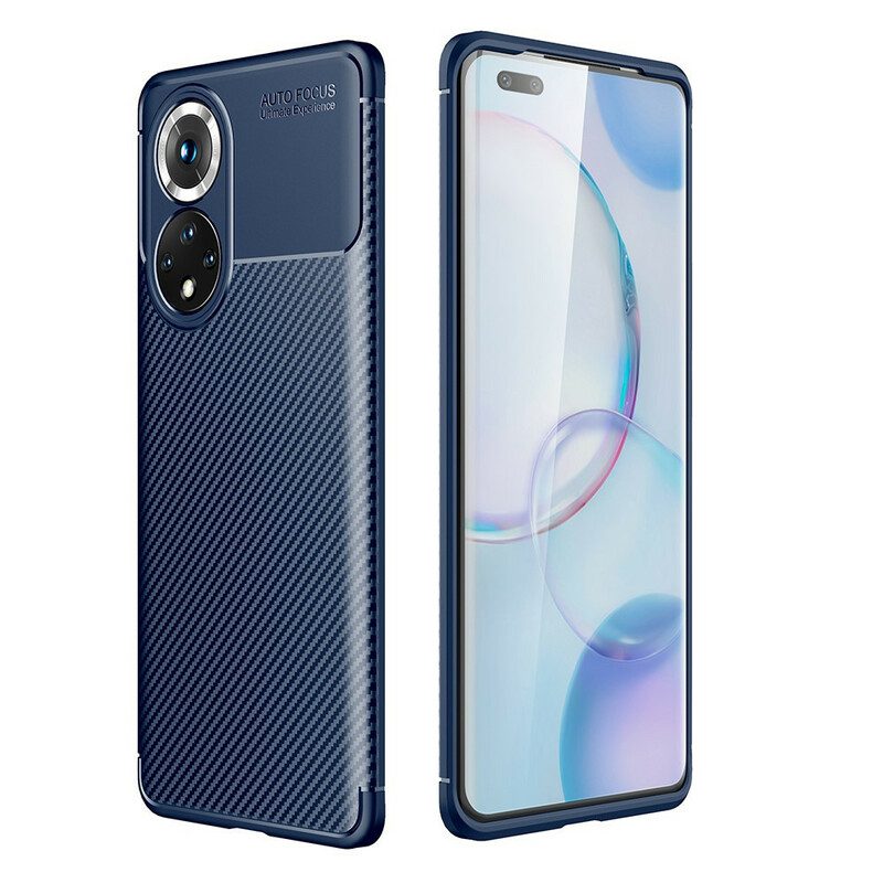 Handyhülle Für Honor 50 Pro Pro Flexible Carbonfaser-textur