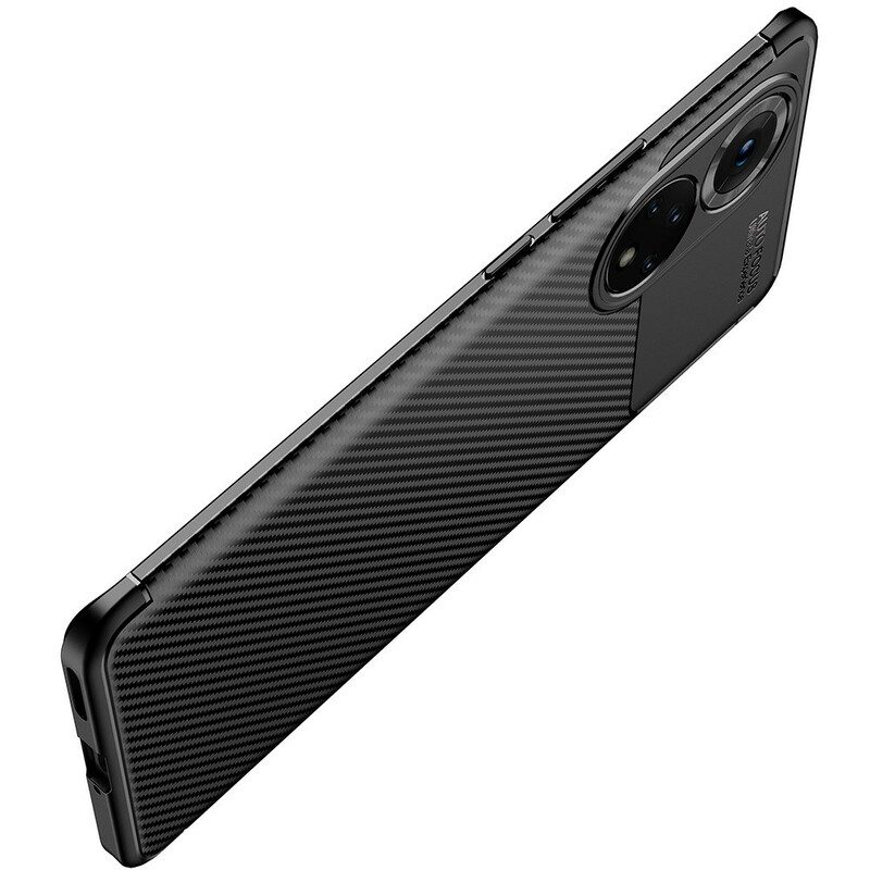 Handyhülle Für Honor 50 Pro Pro Flexible Carbonfaser-textur