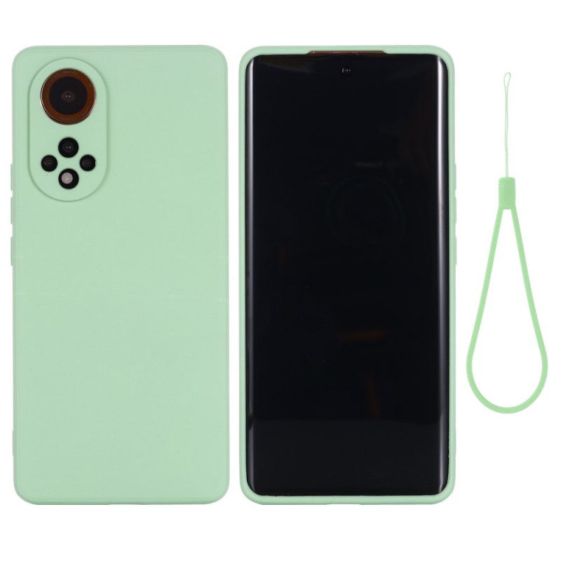 Handyhülle Für Huawei Nova 9 Pro Flüssiges Silikon Mit Lanyard