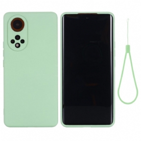 Handyhülle Für Huawei Nova 9 Pro Flüssiges Silikon Mit Lanyard