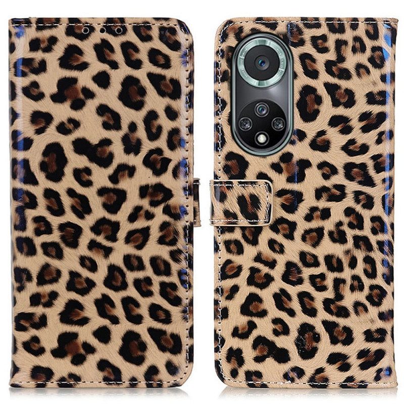 Lederhüllen Für Huawei Nova 9 Pro Einfacher Leopard