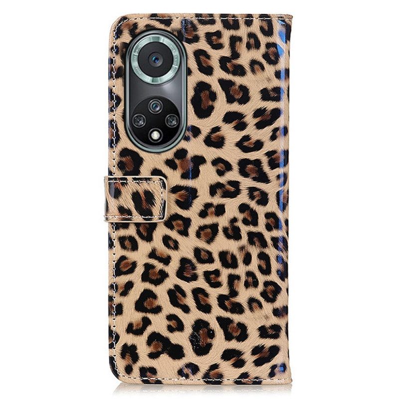 Lederhüllen Für Huawei Nova 9 Pro Einfacher Leopard