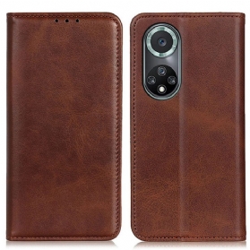 Schutzhülle Für Huawei Nova 9 Pro Flip Case Elegantes Spaltleder