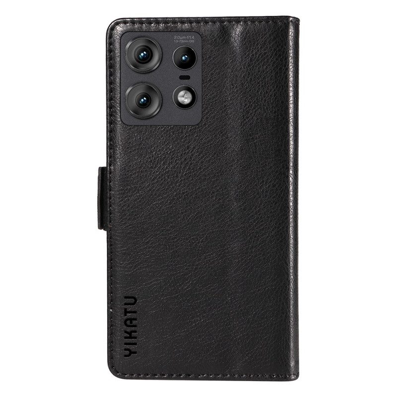 Flip Case Für Motorola Edge 50 Pro Yikatu