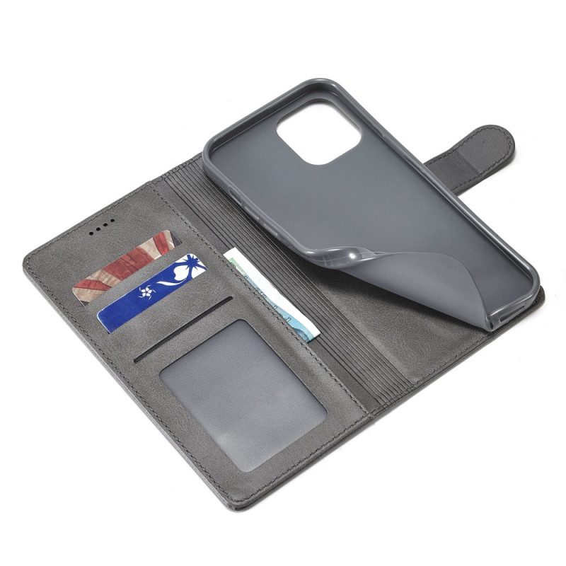 Flip Case Für iPhone 13 Mini Lc.imeeke Ledereffekt