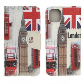 Flip Case Für iPhone 13 Mini Londoner Leben