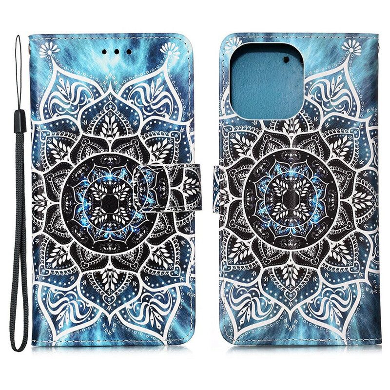 Flip Case Für iPhone 13 Mini Mandala Im Himmel