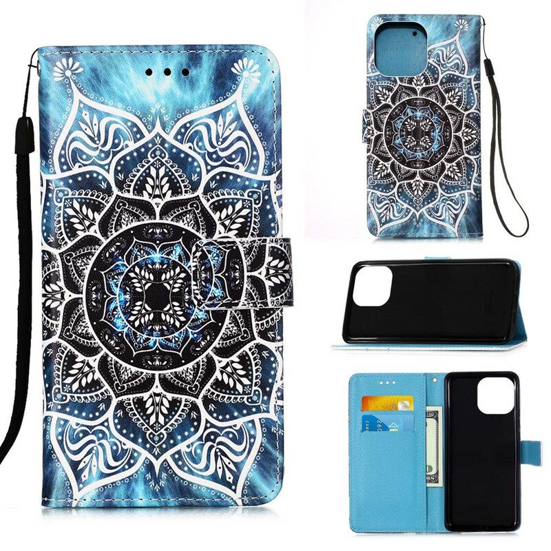 Flip Case Für iPhone 13 Mini Mandala Im Himmel