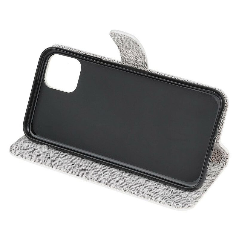 Flip Case Für iPhone 13 Mini Mit Kordel Riemchen-diamant-schmetterlinge