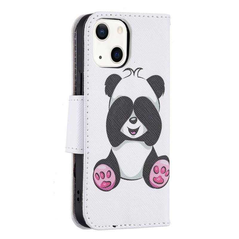 Flip Case Für iPhone 13 Mini Panda-spaß