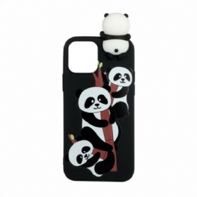 Handyhülle Für iPhone 13 Mini 3d-pandas Auf Bambus