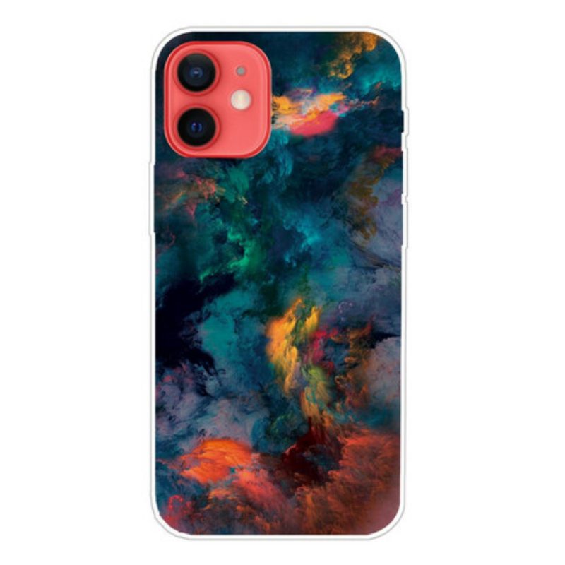 Handyhülle Für iPhone 13 Mini Bunte Wolken