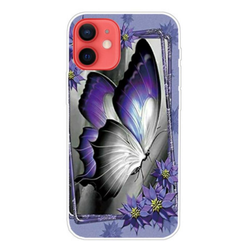 Handyhülle Für iPhone 13 Mini Königlicher Schmetterling