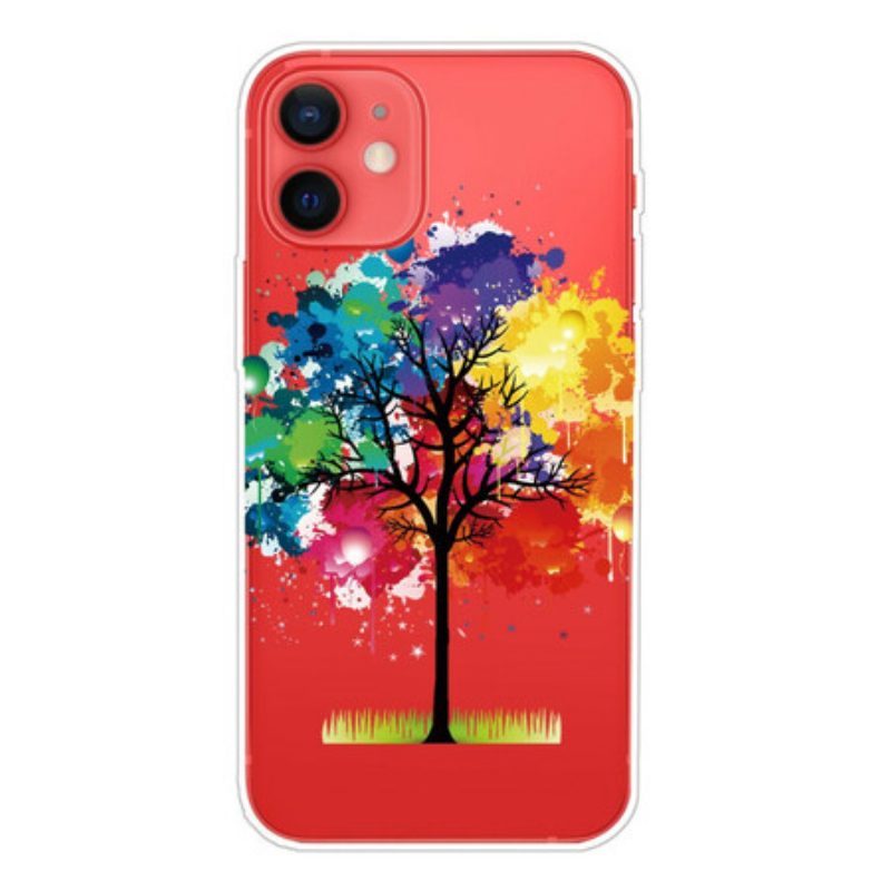 Handyhülle Für iPhone 13 Mini Nahtloser Aquarellbaum