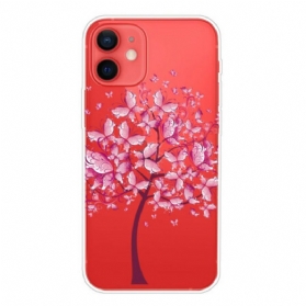 Handyhülle Für iPhone 13 Mini Rosa Baumkrone