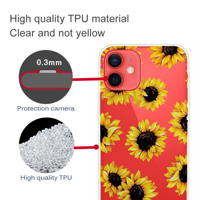 Handyhülle Für iPhone 13 Mini Sonnenblumen