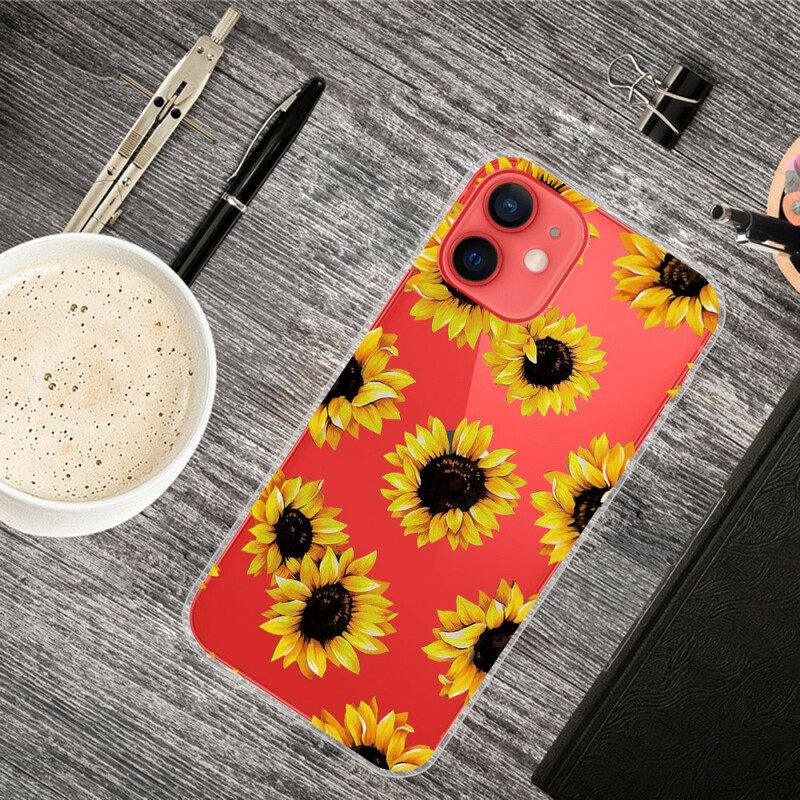 Handyhülle Für iPhone 13 Mini Sonnenblumen