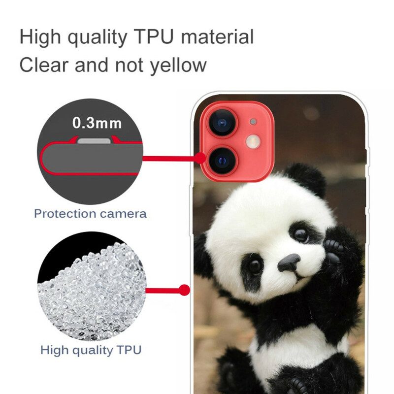 Hülle Für iPhone 13 Mini Flexibler Panda