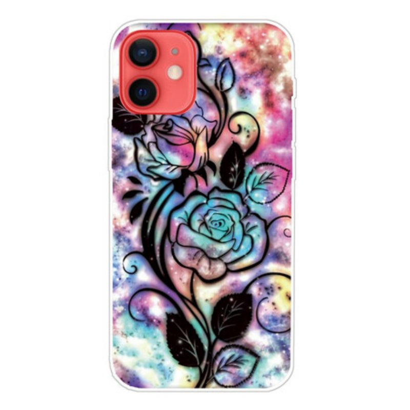 Hülle Für iPhone 13 Mini Grafische Blume