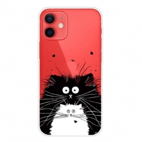 Hülle Für iPhone 13 Mini Schauen Sie Sich Die Katzen An