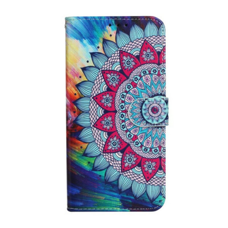 Lederhüllen Für iPhone 13 Mini Ultra Buntes Mandala