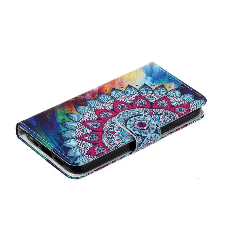 Lederhüllen Für iPhone 13 Mini Ultra Buntes Mandala