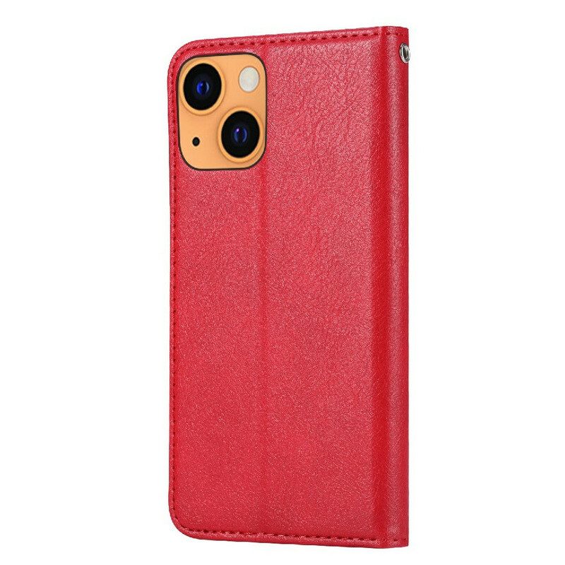 Schutzhülle Für iPhone 13 Mini Flip Case Kartenhalter Aus Kunstleder