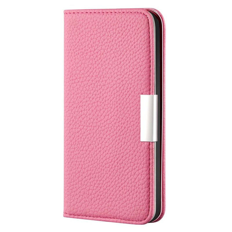 Schutzhülle Für iPhone 13 Mini Flip Case Kunstleder Litschi Ultra Chic