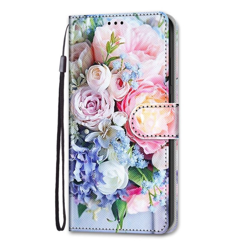 Flip Case Für Samsung Galaxy A33 5G Blumenwunder