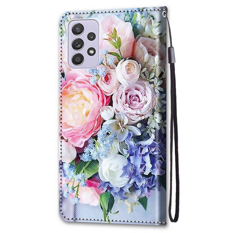 Flip Case Für Samsung Galaxy A33 5G Blumenwunder