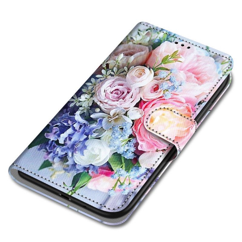 Flip Case Für Samsung Galaxy A33 5G Blumenwunder