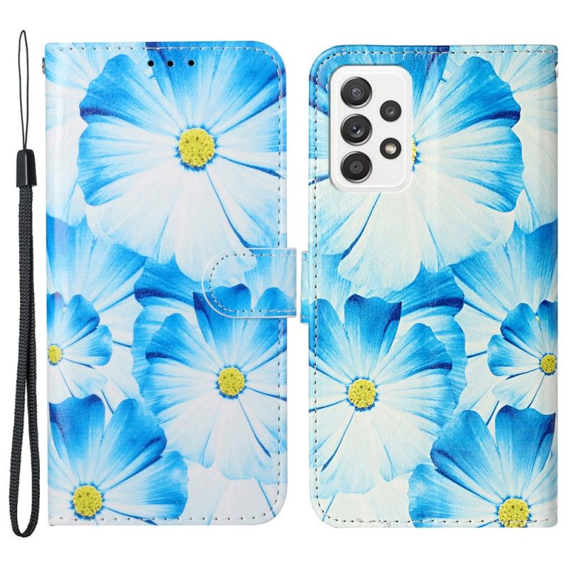 Flip Case Für Samsung Galaxy A33 5G Der Blumenstil