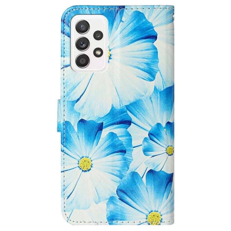 Flip Case Für Samsung Galaxy A33 5G Der Blumenstil