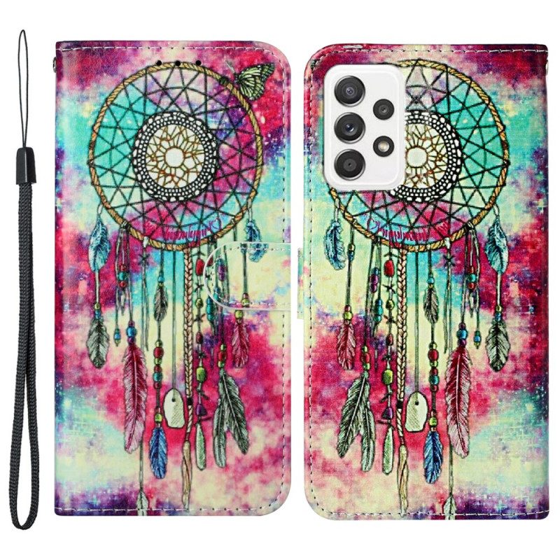 Flip Case Für Samsung Galaxy A33 5G Der Dreamcatcher-stil