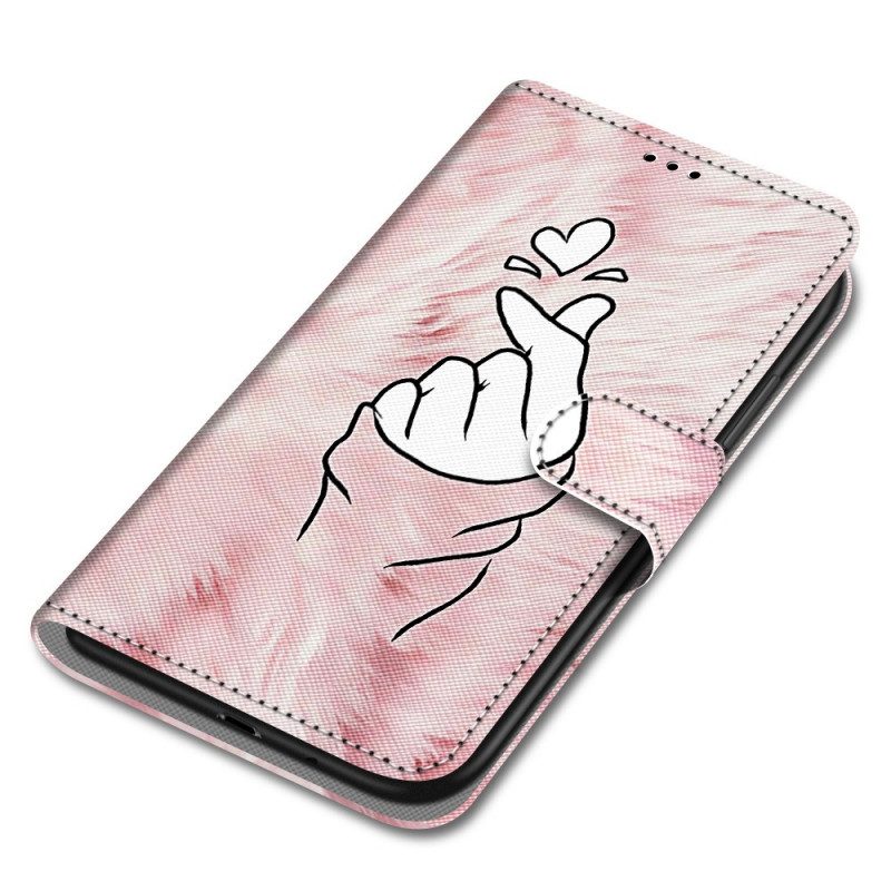 Flip Case Für Samsung Galaxy A33 5G Fingerherz