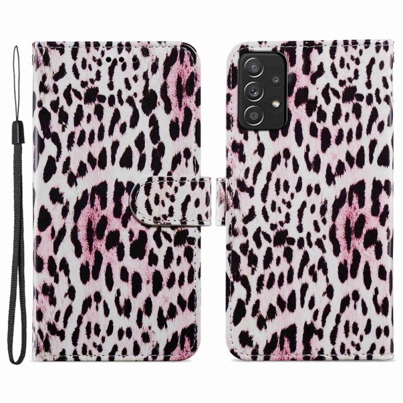 Flip Case Für Samsung Galaxy A33 5G Leopardenmuster