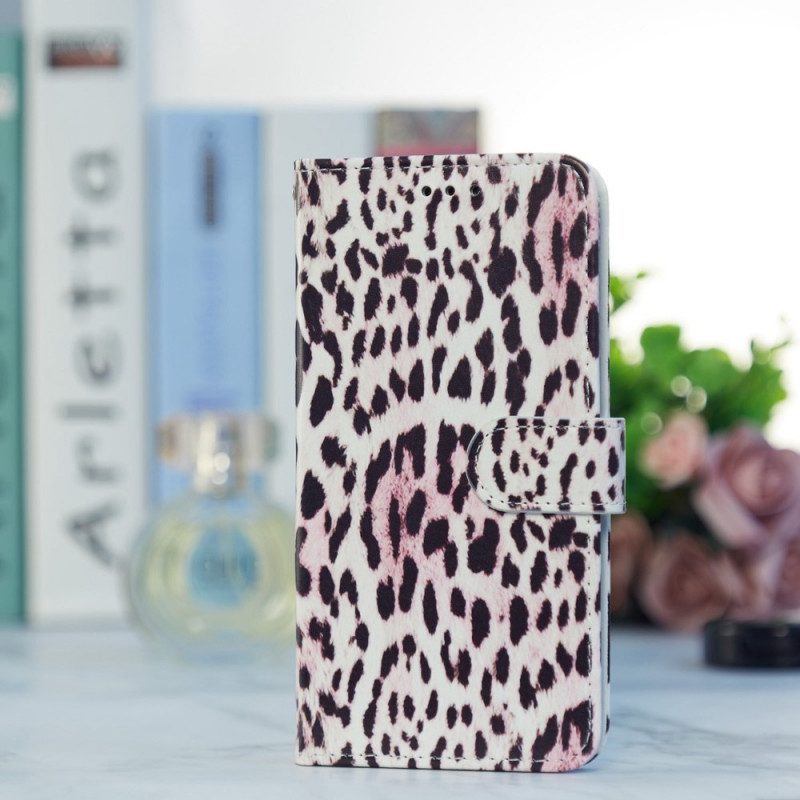 Flip Case Für Samsung Galaxy A33 5G Leopardenmuster