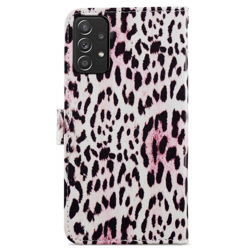 Flip Case Für Samsung Galaxy A33 5G Leopardenmuster