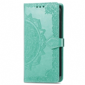 Flip Case Für Samsung Galaxy A33 5G Mandala-mittelalter