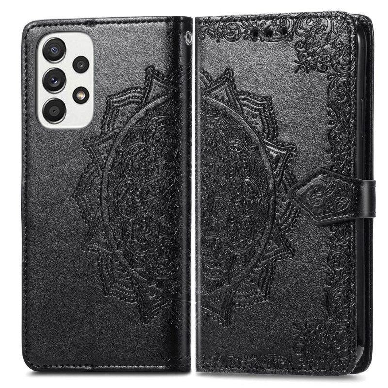 Flip Case Für Samsung Galaxy A33 5G Mandala-mittelalter