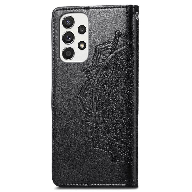 Flip Case Für Samsung Galaxy A33 5G Mandala-mittelalter