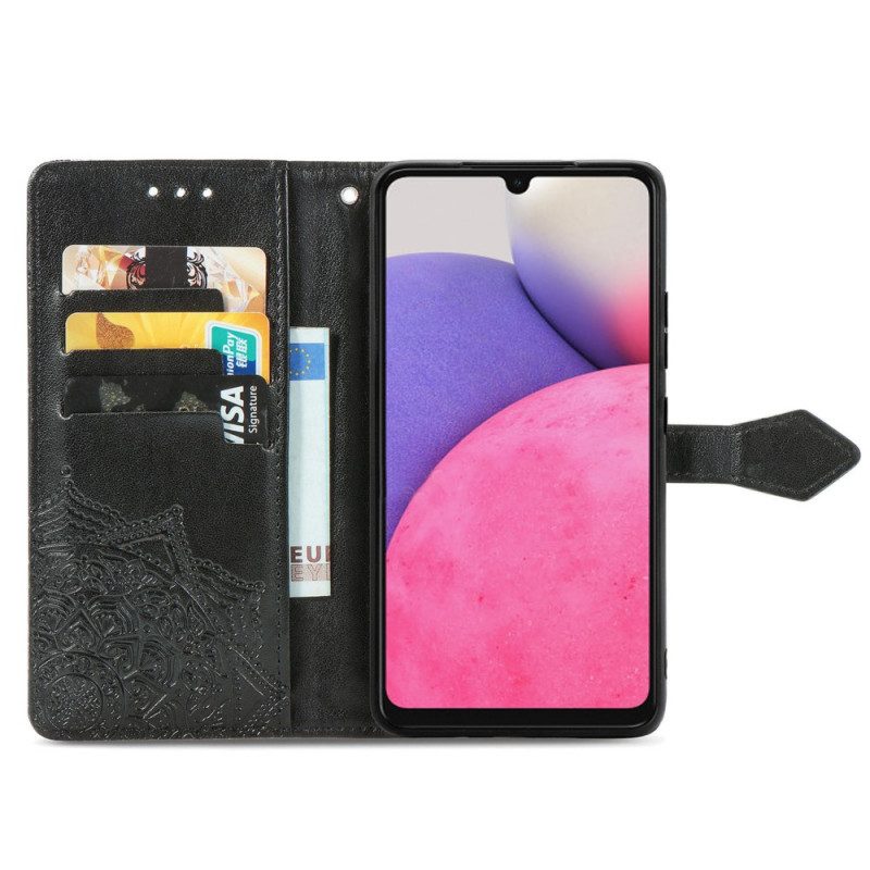 Flip Case Für Samsung Galaxy A33 5G Mandala-mittelalter