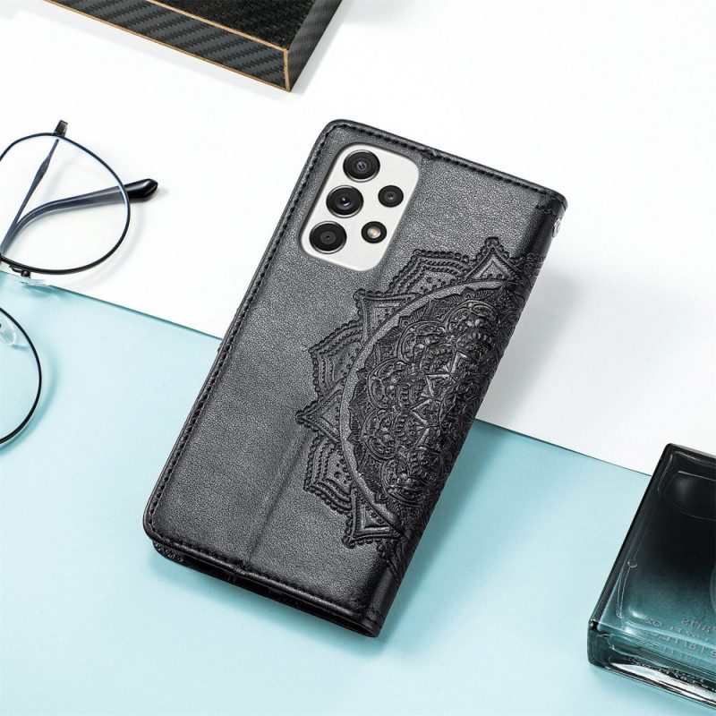 Flip Case Für Samsung Galaxy A33 5G Mandala-mittelalter