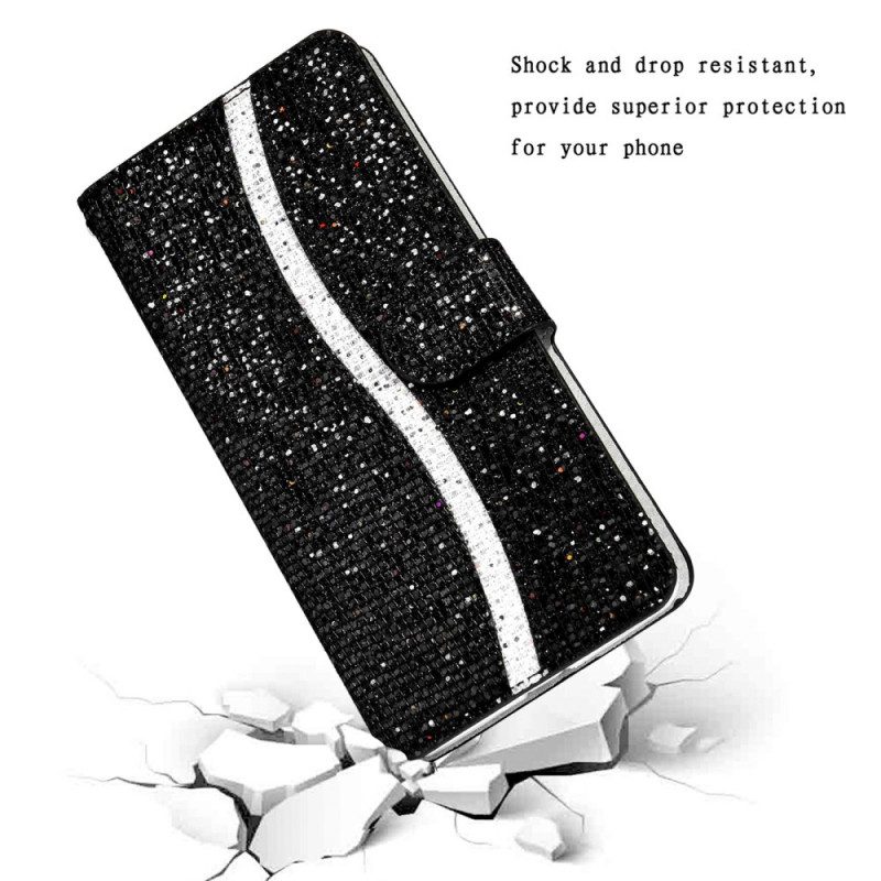 Flip Case Für Samsung Galaxy A33 5G Pailletten-s-design